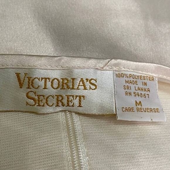 Vintage Gold Label Victoria’s Secret Cream Satin  Lace Nightgown Fits Size Small - Picture 3 of 6